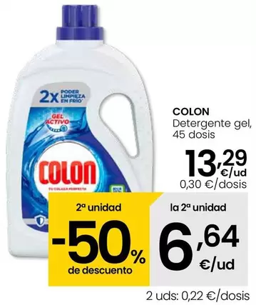 Oferta de Colon - Detergente Gel por 13,29€ en Eroski