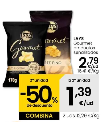 Oferta de Lay's - Gourmet Productos Señalizados por 2,79€ en Eroski