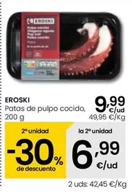 Oferta de Eroski - Patas De Pulpo Cocido por 9,99€ en Eroski