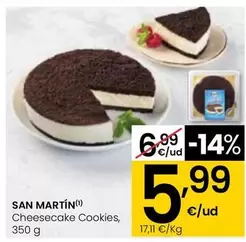 Oferta de San Martin - Cheesecake Cookies por 5,99€ en Eroski