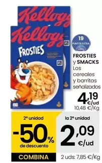 Oferta de Frosties / Smacks - Los Cereales Y Barritas Senalizados por 4,19€ en Eroski