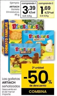 Oferta de Artiach - Galleta Dinosaurus por 3,39€ en Eroski
