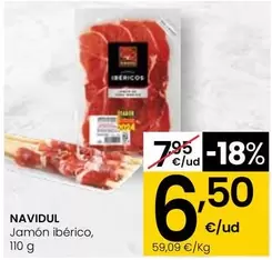 Oferta de Navidul - Jamon Iberico por 6,5€ en Eroski