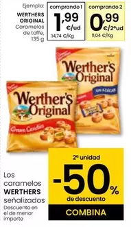 Oferta de Werther'S Original - Caramelos De Toffe por 1,99€ en Eroski