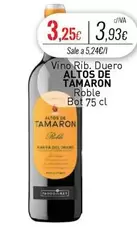 Oferta de Altos de Tamarón - Vino Rib. Duero por 3,93€ en Cuevas Cash