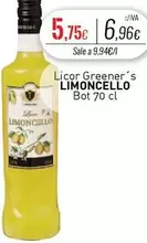 Oferta de Licor Greener's por 6,96€ en Cuevas Cash