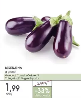 Oferta de Origen - Berenjena por 1,99€ en Supermercados Plaza