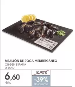 Oferta de Roca - Mejillon De  Mediterráneo por 6,6€ en Supermercados Plaza