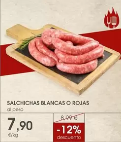 Oferta de Salchichas Blancas O Rojas por 7,9€ en Supermercados Plaza