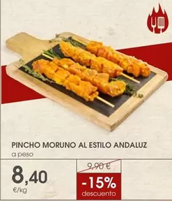 Oferta de Pincho Moruno Al Estilo Andaluz por 8,4€ en Supermercados Plaza