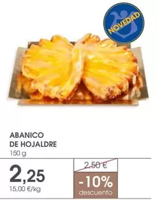 Oferta de Abanico De Hojaldre por 2,25€ en Supermercados Plaza