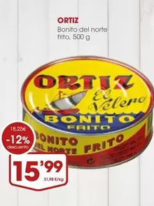 Oferta de Ortiz - Bonito Del Norte Frito por 15,99€ en Supermercados Plaza
