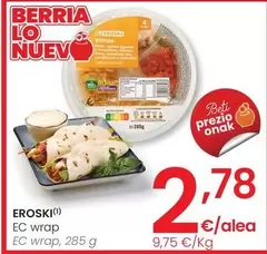 Oferta de Eroski - Ec Wrap por 2,78€ en Eroski