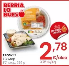 Oferta de Eroski - Ec Wrap por 2,78€ en Eroski