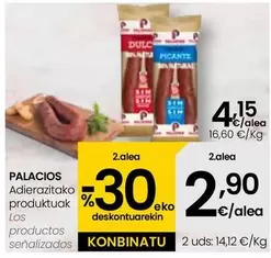 Oferta de Palacios - Los Productos Senalizados por 4,15€ en Eroski