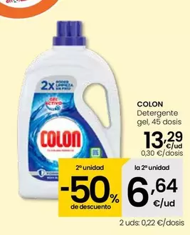 Oferta de Colon - Detergente Gel por 13,29€ en Eroski