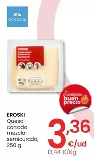 Oferta de Eroski - Queso Cortado Mezcla Semicurado por 3,36€ en Eroski