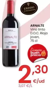 Oferta de Arnalte - Vino Tinto D.O.C.rioja Joven por 2,3€ en Eroski