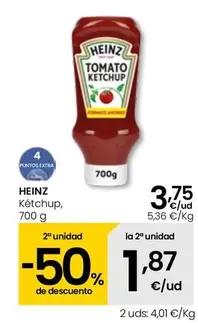 Oferta de Heinz - Ketchup por 3,75€ en Eroski