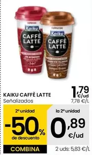 Oferta de Kaiku - Caffe Latte Señalizados  por 1,79€ en Eroski