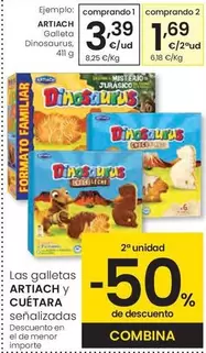 Oferta de Artiach - Galleta Dinosaurus por 3,39€ en Eroski