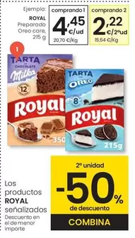 Oferta de Royal - Preparado Oreo Care por 4,45€ en Eroski