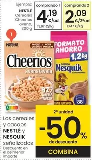 Oferta de Nestlé - Cereales Cheerios Avena por 4,19€ en Eroski