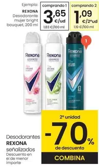 Oferta de Rexona - Desodorante Mujer Bright Bouquet por 3,65€ en Eroski