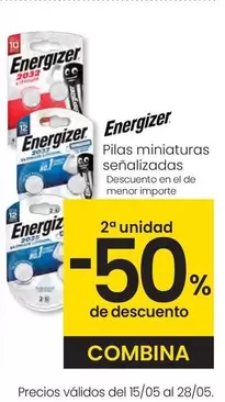 Oferta de Energizer - Pilas Miniaturas Señalizadas en Eroski