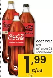 Oferta de Coca-Cola - Los Refrescos 2 L Senalizados por 1,99€ en Eroski