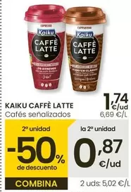Oferta de Kaiku - Caffe Latte Cafés Señalizados por 1,74€ en Eroski