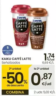Oferta de Kaiku - Caffè Latte por 1,74€ en Eroski