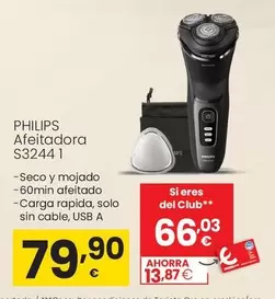 Oferta de Philips - Afeitadora S32441 por 79,9€ en Eroski