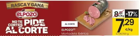 Oferta de El Pozo - Mortadela Ibérica por 7,29€ en Eroski