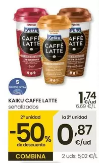 Oferta de Kaiku - Caffe Latte por 1,74€ en Eroski