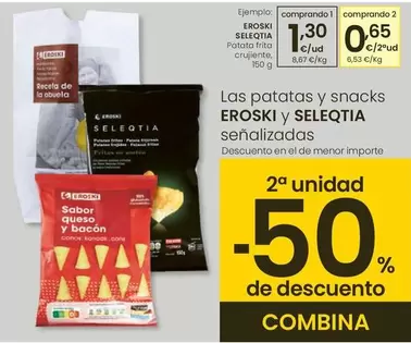 Oferta de Eroski Seleqtia - Patata Frita Crujiente por 1,3€ en Eroski