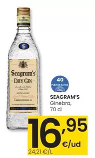 Oferta de Seagram'S - Ginebra por 16,95€ en Eroski