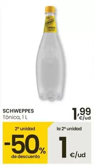Oferta de Schweppes - Tónica por 1,99€ en Eroski