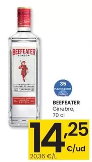 Oferta de Beefeater - Ginebra por 14,25€ en Eroski