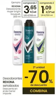 Oferta de Rexona - Desodorante Mujer Bright Bouquet por 3,65€ en Eroski