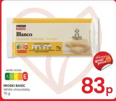Oferta de Eroski - White Chocolate por 0,83€ en Eroski