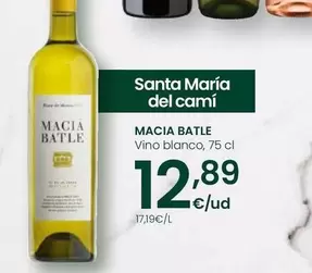 Oferta de Maçia Batle - Vino Blanco por 12,89€ en Eroski