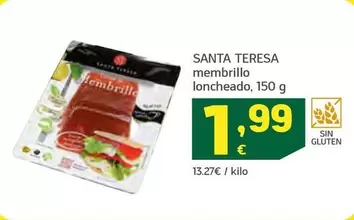 Oferta de Santa Teresa - Membrillo Lonchado por 1,99€ en HiperDino