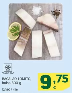 Oferta de Bacalao Lomito por 9,75€ en HiperDino