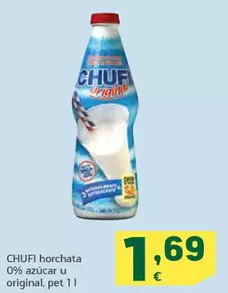Oferta de Chufi - Horchata 0% Azzicar U Original por 1,69€ en HiperDino