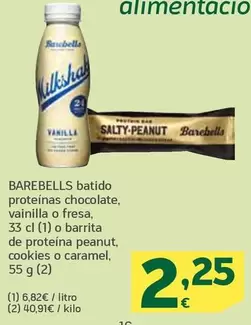 Oferta de Barebells - Batido Proteinas Chocolate por 2,25€ en HiperDino