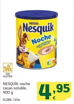 Oferta de Nestlé - Nesquik Noche Cacao Soluble por 4,95€ en HiperDino