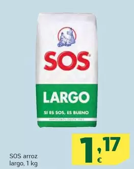 Oferta de Sos - Arroz Largo por 1,17€ en HiperDino