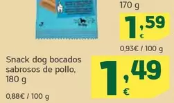 Oferta de Frolic - Snack Dog Bocados Sabrosos De Pollo por 1,49€ en HiperDino