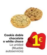 Oferta de White - Cookie Doble Chocolate O  Choco por 1€ en Carrefour Market